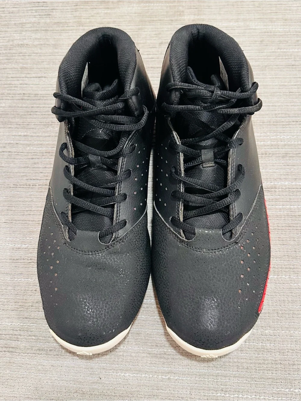 Adidas Next Level Speed V Men's Basketball Shoes Black Red Mid Top Sz 10,5